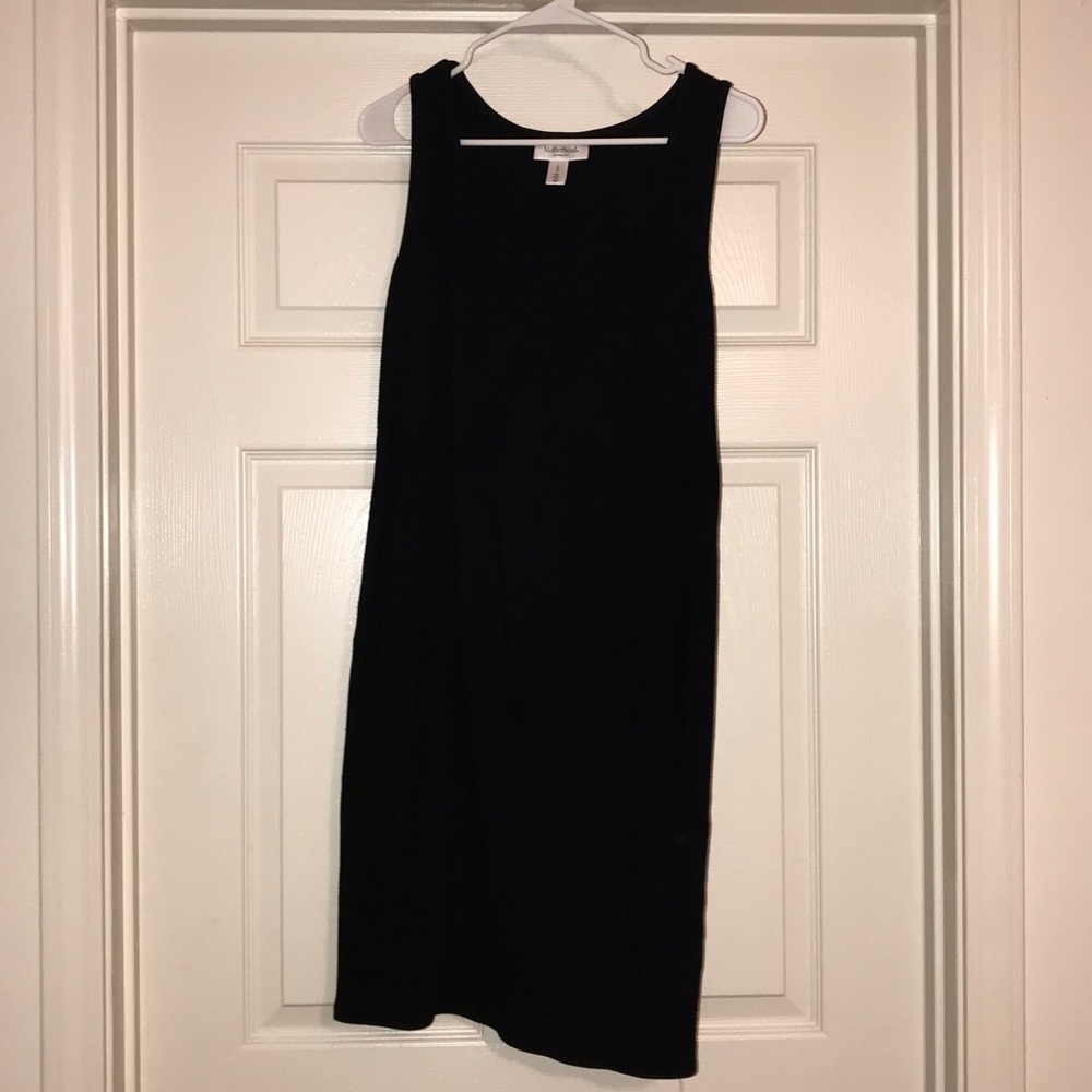 Motherhood Maternity Black ribbed tank top dress